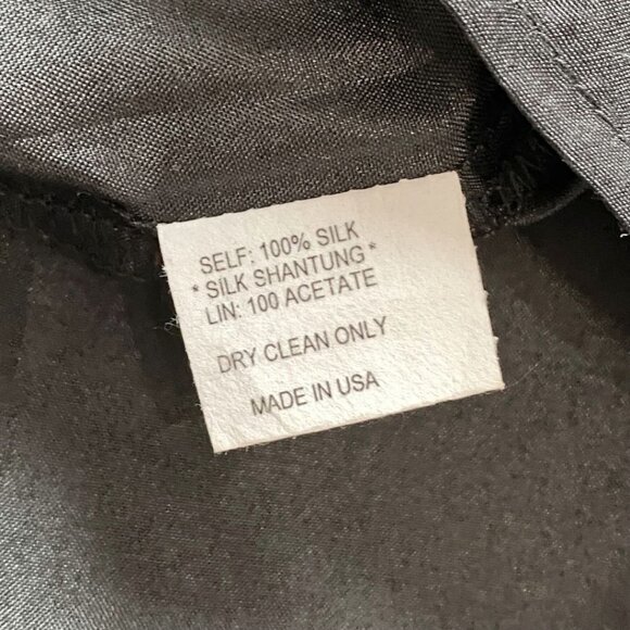 NWT VOOM BY JOY HAN BLACK SILK BOW RETRO PIN UP SHEATH MIDI DRESS - M - Picture 10 of 10